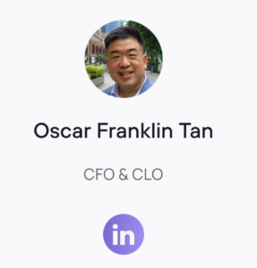 Oscar Franklin Tan CFO CLO Efinity 